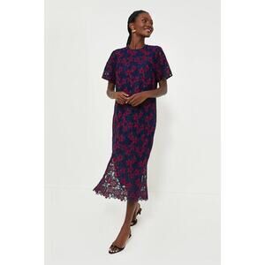 POMANDER PLACE Midnight Floral Lace Seraphina Dress Size XXL NWT